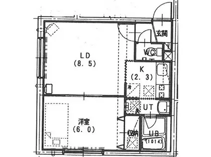 コート南円山(1LDK/3階)の間取り写真