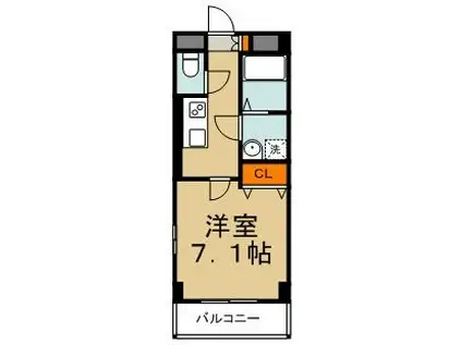 南幸町N・Sコート(1K/2階)の間取り写真