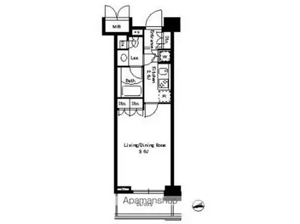 パークアクシス文京ステージ(1K/8階)の間取り写真