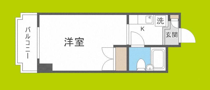 エクセレンス新大阪(1K/8階)の間取り写真