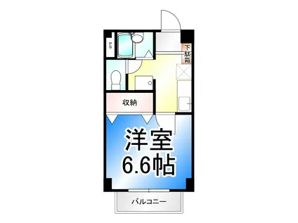 YUハイツ(1K/1階)の間取り写真