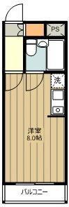 出浦マンション(ワンルーム/5階)の間取り写真