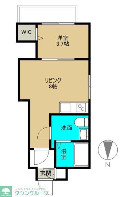 CHERIM鶴里(1LDK/3階)の間取り写真