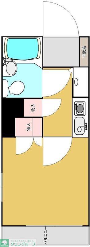 藤和シティコープ祖師谷(1K/1階)の間取り写真