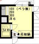 ベレーザタナカ(ワンルーム/1階)の間取り写真