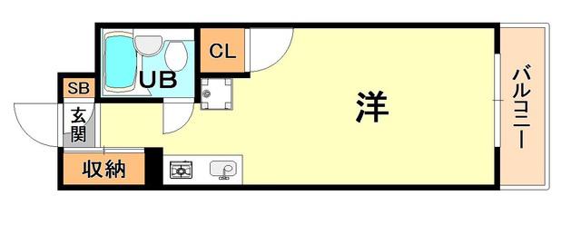 藤和シティコープ本山(ワンルーム/1階)の間取り写真