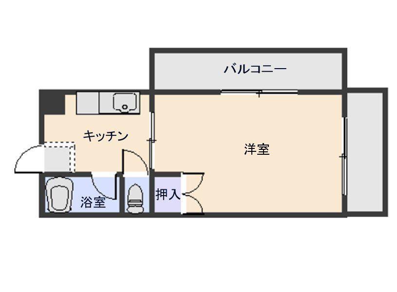 メゾン黒木(1K/3階)の間取り写真