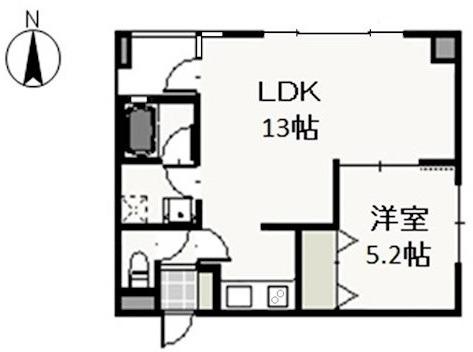 COURT CONDOHR(1LDK/4階)の間取り写真