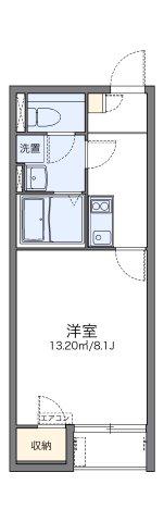 レオネクストSAKAE西淡路(1K/1階)の間取り写真
