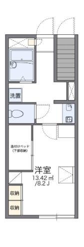 レオパレスVINGHTSIX(1K/1階)の間取り写真