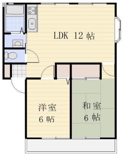 パナステージ(2LDK/2階)の間取り写真