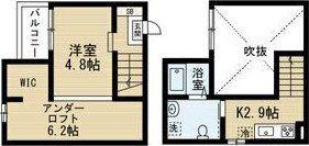 VIVA米野(ワンルーム/1階)の間取り写真