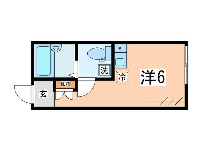 NAVI東池袋(ワンルーム/3階)の間取り写真