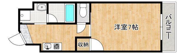 コンチネンタル難波東(1K/10階)の間取り写真