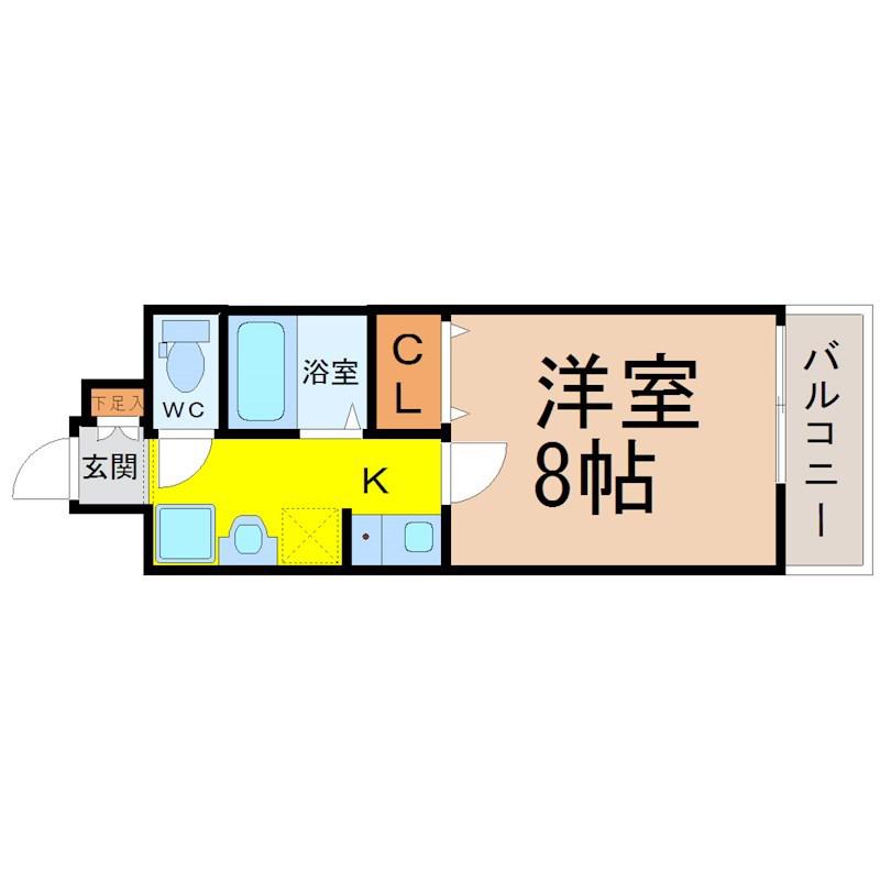 グレイス大曽根(1K/10階)の間取り写真