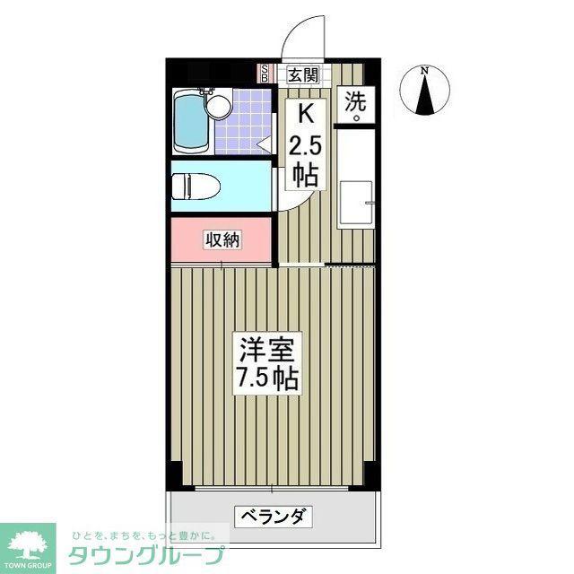 MESON FRITS(1K/1階)の間取り写真