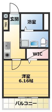 M´Sスクエア香里園(1K/3階)の間取り写真