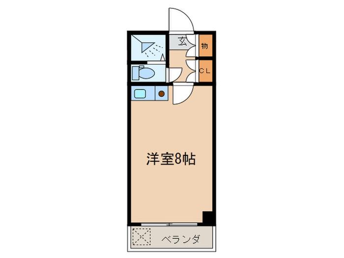 シャルム目白台I(ワンルーム/2階)の間取り写真