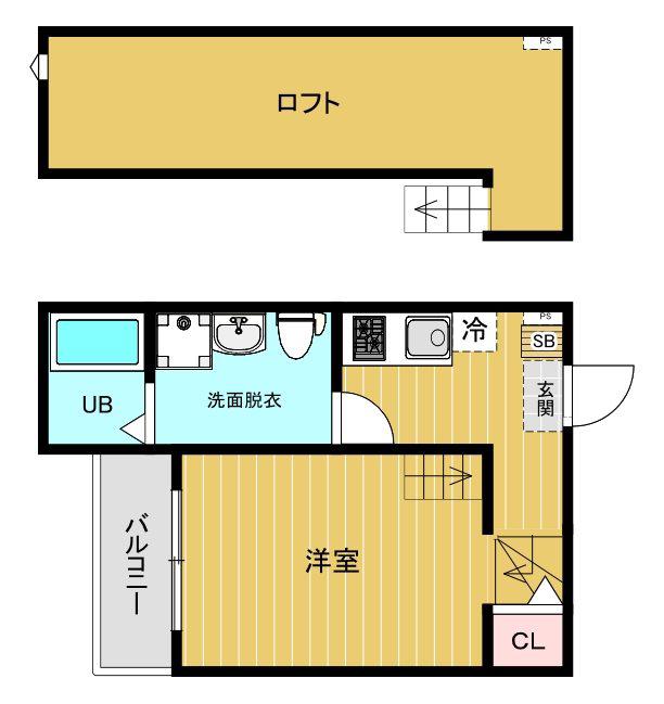 ダイネハイマート(1K/2階)の間取り写真