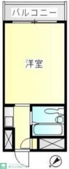スカイコート千歳烏山第2(1K/3階)の間取り写真