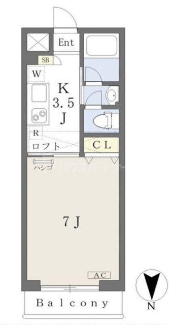 SS・CONFORT(1K/3階)の間取り写真
