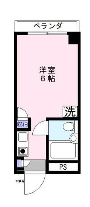 コアクレスト南橋本(1K/3階)の間取り写真
