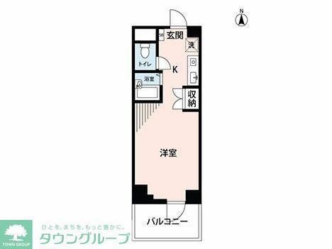B-WALL神保町(ワンルーム/5階)の間取り写真