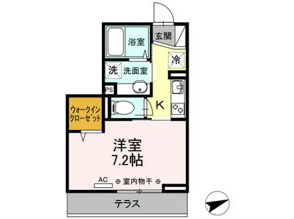 プレシャス富士見(1K/3階)の間取り写真