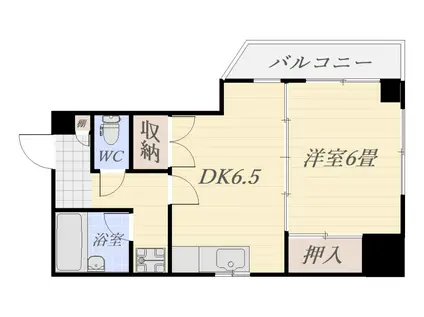 日宝エミール西千石(1DK/5階)の間取り写真
