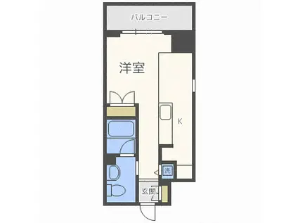 アーデンタワー南堀江(ワンルーム/7階)の間取り写真