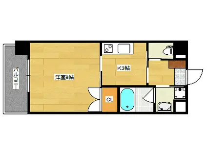 ソフィアコート光町(1DK/7階)の間取り写真