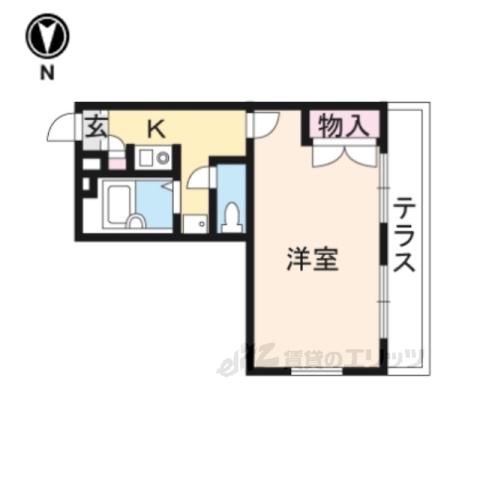 レオパレス関屋(1K/1階)の間取り写真
