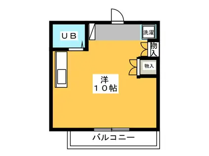 アーバンCOCO(ワンルーム/2階)の間取り写真