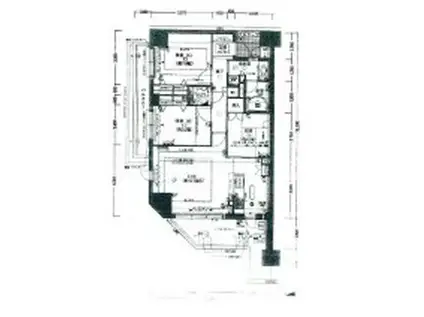 リベ・グラート姫路ベルスウィート(3LDK/8階)の間取り写真