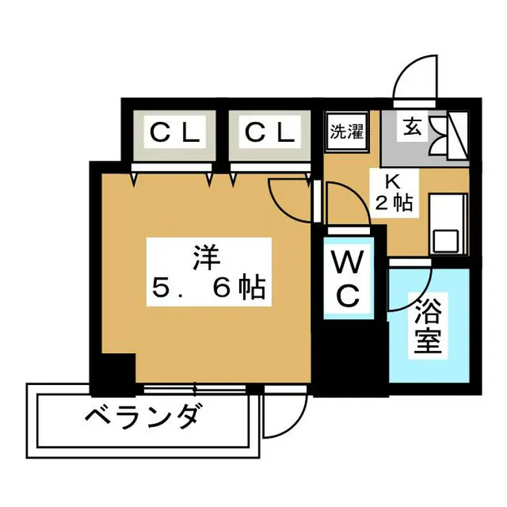 カリンパレス 8階階 間取り