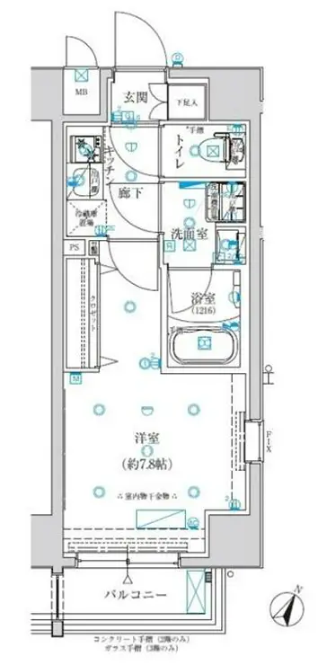 クレイシア板橋蓮沼 3階階 間取り