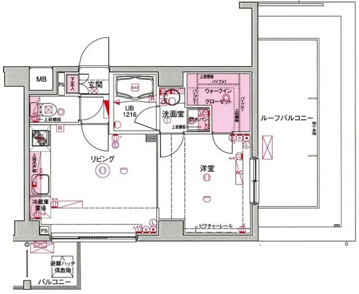 ブライズ東雪谷アジールコート 4階階 間取り