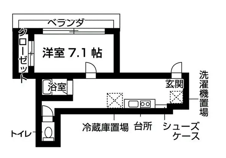 レジデンス文武 2階階 間取り