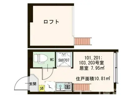 PRESTIGE西巣鴨(ワンルーム/2階)の間取り写真