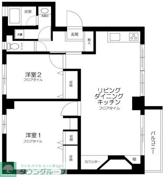 東麻布ハウス 2階階 間取り