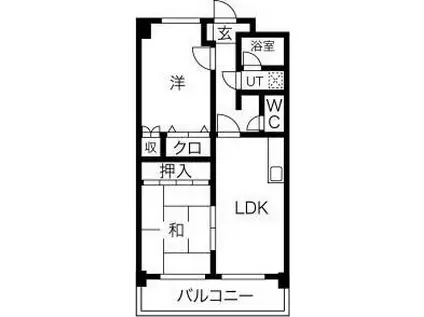ピュアストリート(2LDK/2階)の間取り写真