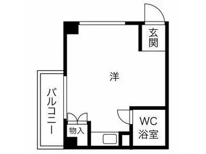 プレアール西明石(ワンルーム/4階)の間取り写真