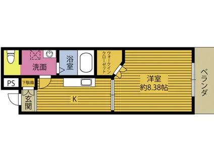 SUNGRACE COVO(1K/3階)の間取り写真