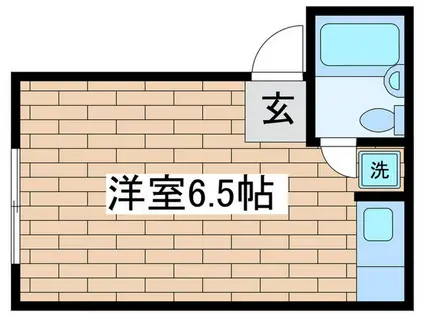 石上コーポ(ワンルーム/2階)の間取り写真