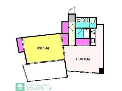 ウィンビュ中山(1LDK/5階)の間取り写真
