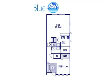 AMI DE COEUR(1LDK/1階)の間取り写真