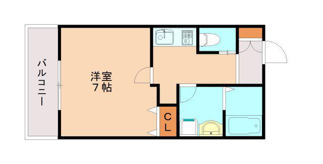 プルミエール神戸(1K/3階)の間取り写真