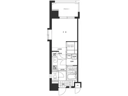 エンクレスト博多駅東(1K/6階)の間取り写真