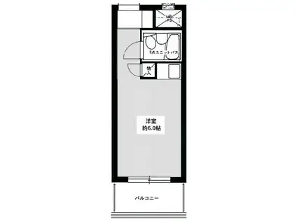 ライオンズマンション新中野第2(ワンルーム/4階)の間取り写真