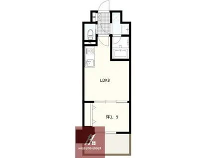 レオンコンフォート本町東III(1LDK/2階)の間取り写真